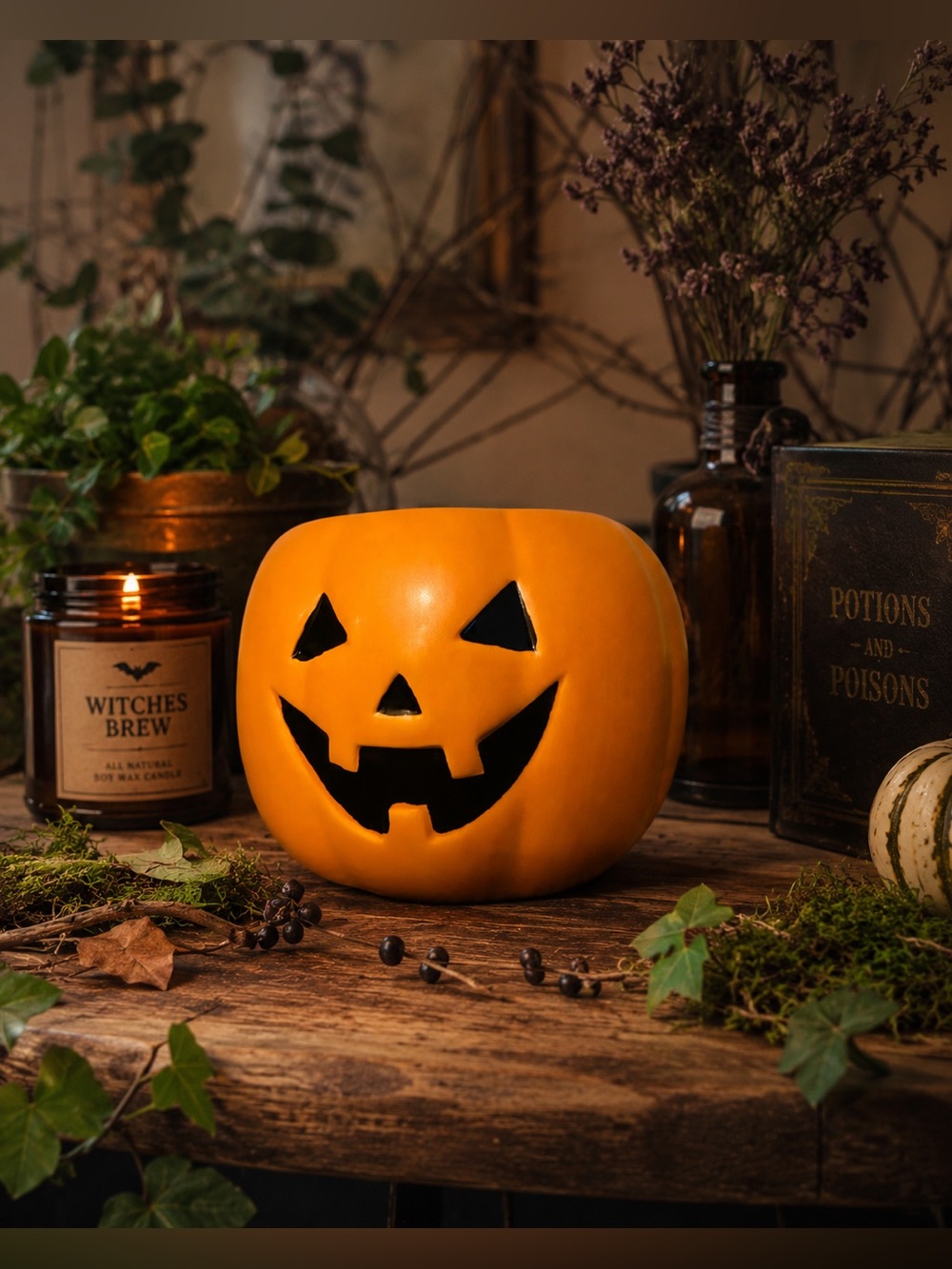Enchanted Pumpkin Jack O’ Lantern Candle